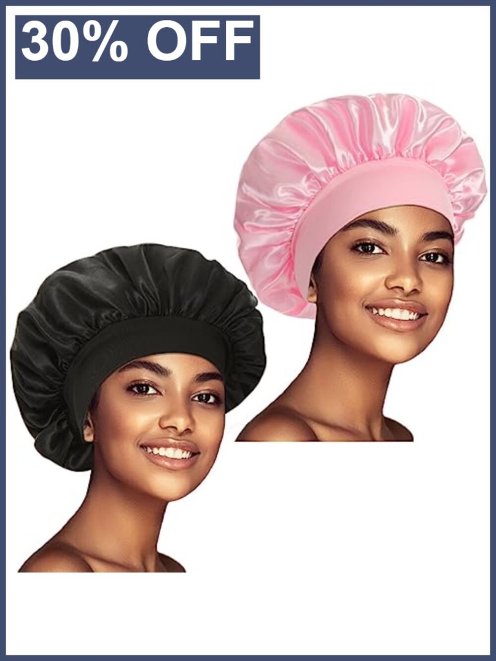 Satin Bonnet Silk Hair Bonnet for Sleeping Women Large Sleep Cap